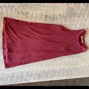 High neck simple dress